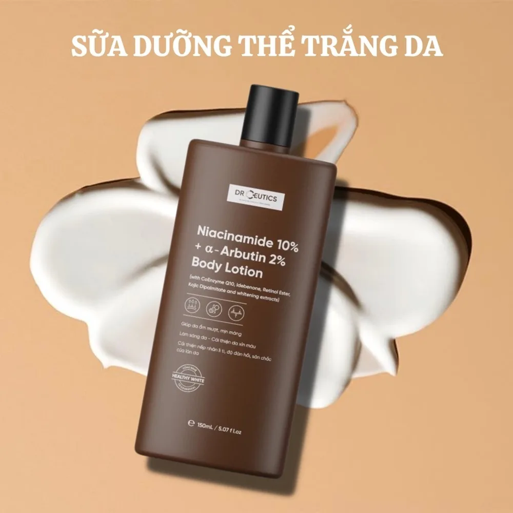 dưỡng ẩm trắng da body drceutics
